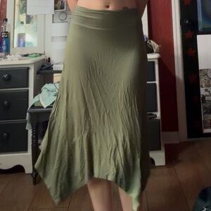 Elegant Olive Green Women's Skirt